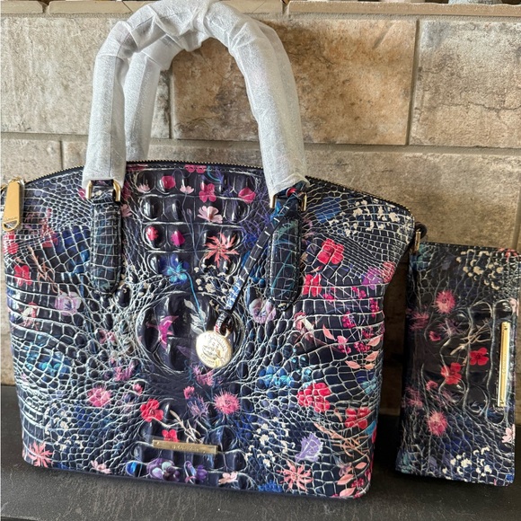 Brahmin Folktale Floral Duxbury Gorgeous Bag and Wallet - Picture 2 of 13